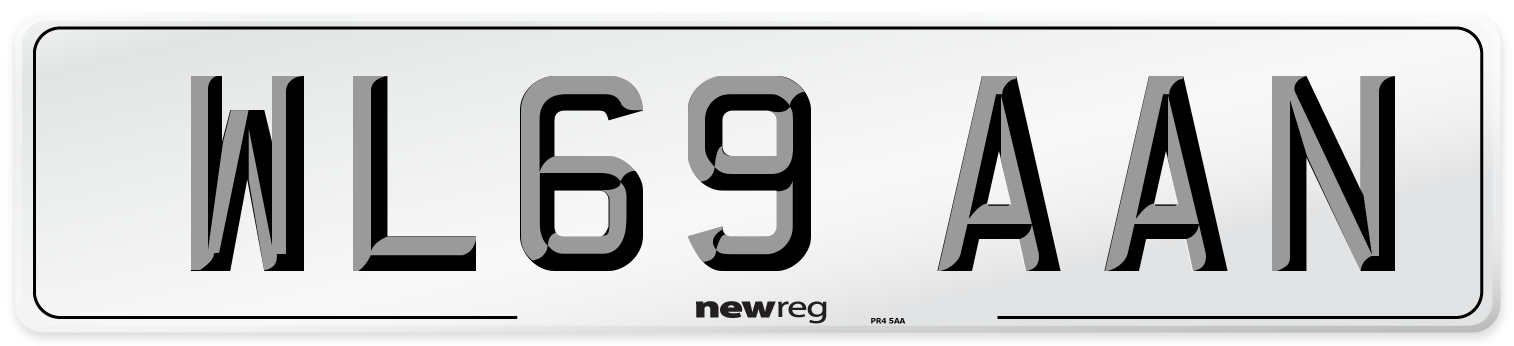 WL69 AAN Number Plate from New Reg